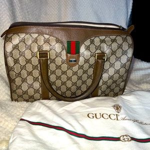 GUCCI BOSTON BAG 1980’s VINTAGE! 100% Authentic